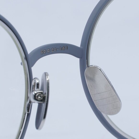 Thom Browne TB108 BGRYSLV50 Eyeglasses Grey/Silver 50mm Round Frame - Picture 4 of 10